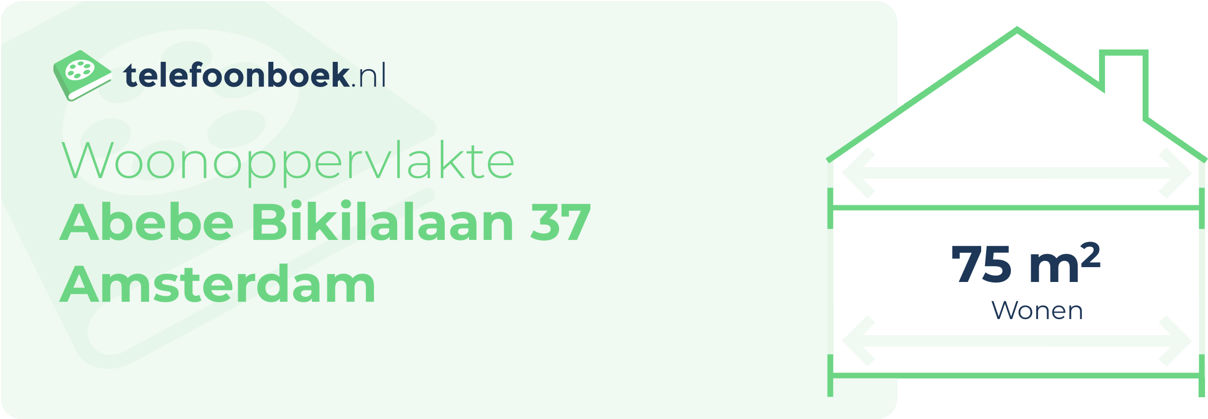 Woonoppervlakte Abebe Bikilalaan 37 Amsterdam