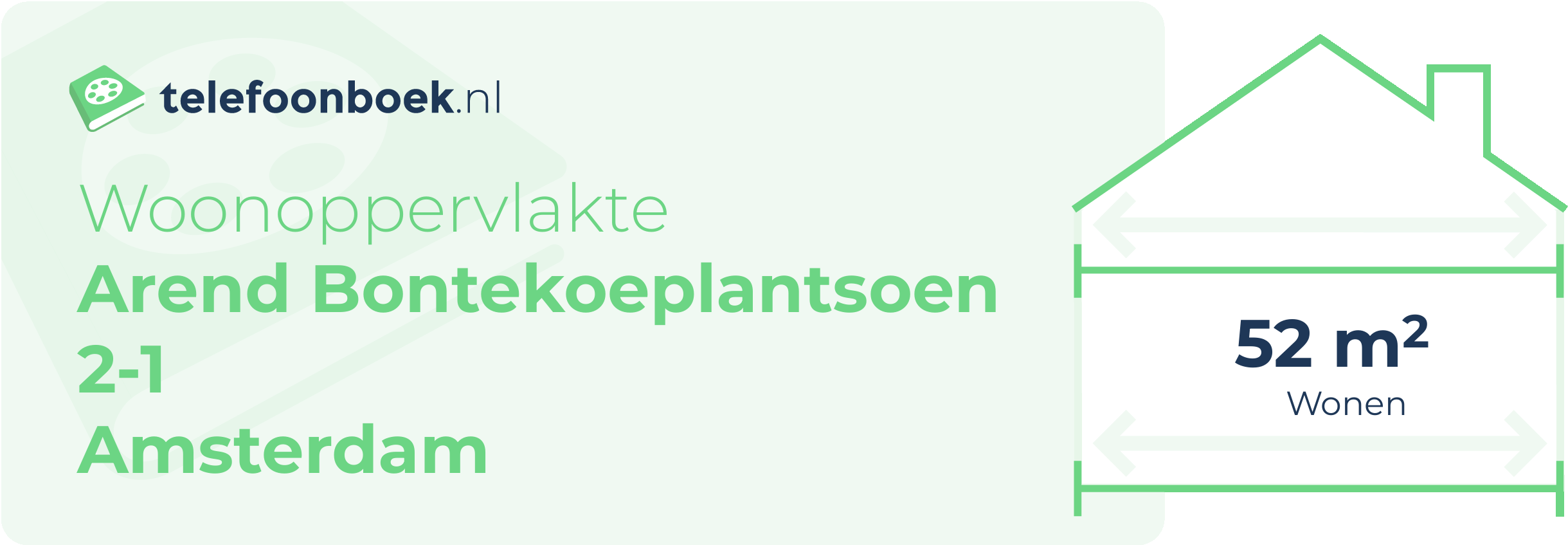 Woonoppervlakte Arend Bontekoeplantsoen 2-1 Amsterdam