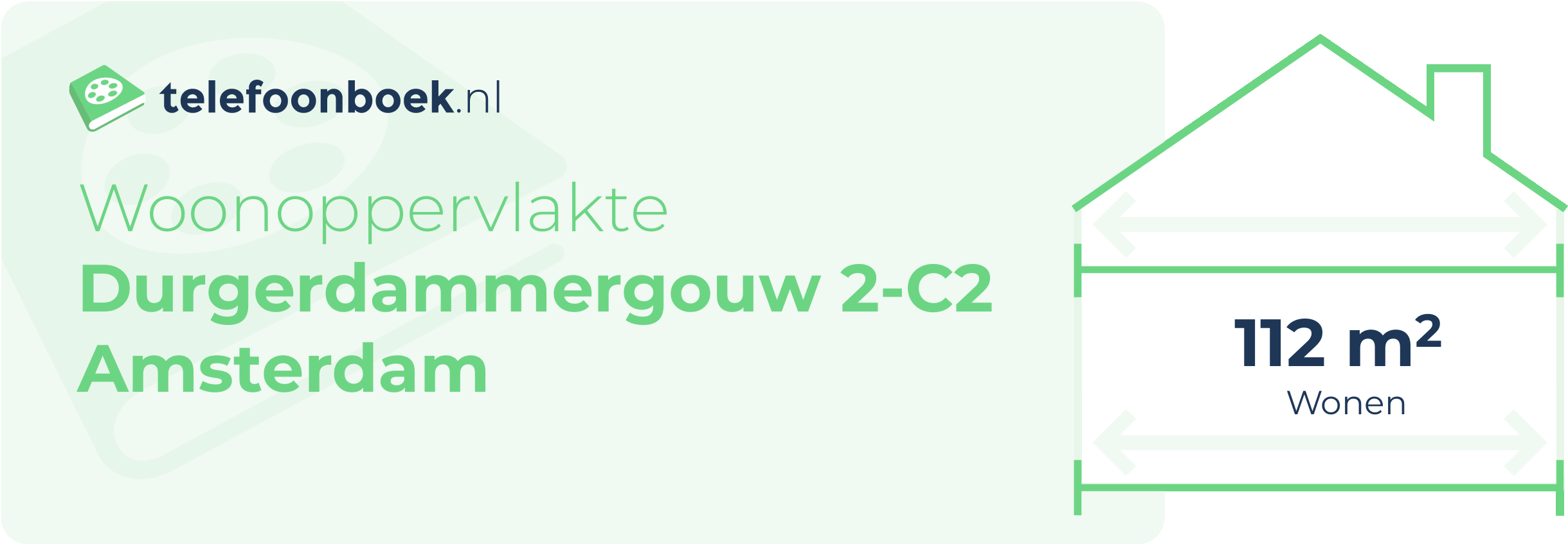 Woonoppervlakte Durgerdammergouw 2-C2 Amsterdam