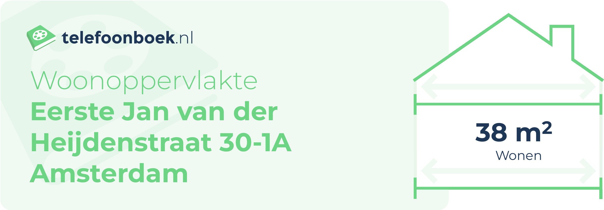 Woonoppervlakte Eerste Jan Van Der Heijdenstraat 30-1A Amsterdam