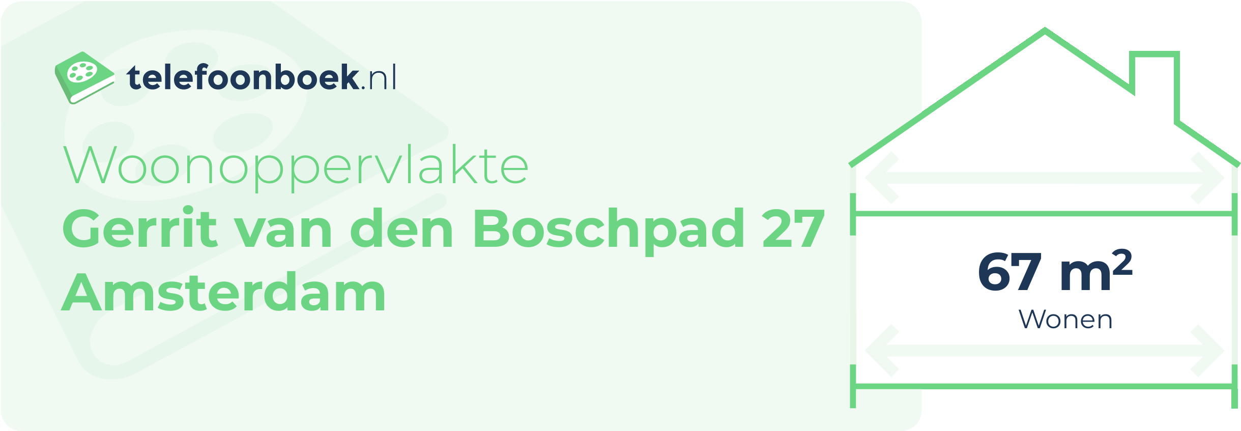 Woonoppervlakte Gerrit Van Den Boschpad 27 Amsterdam