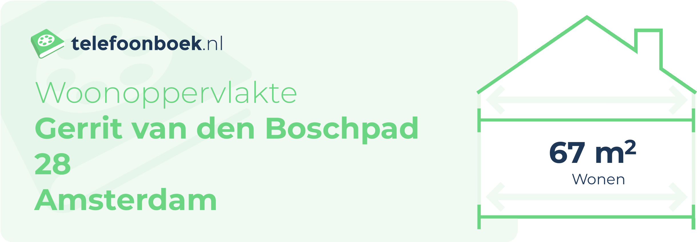 Woonoppervlakte Gerrit Van Den Boschpad 28 Amsterdam