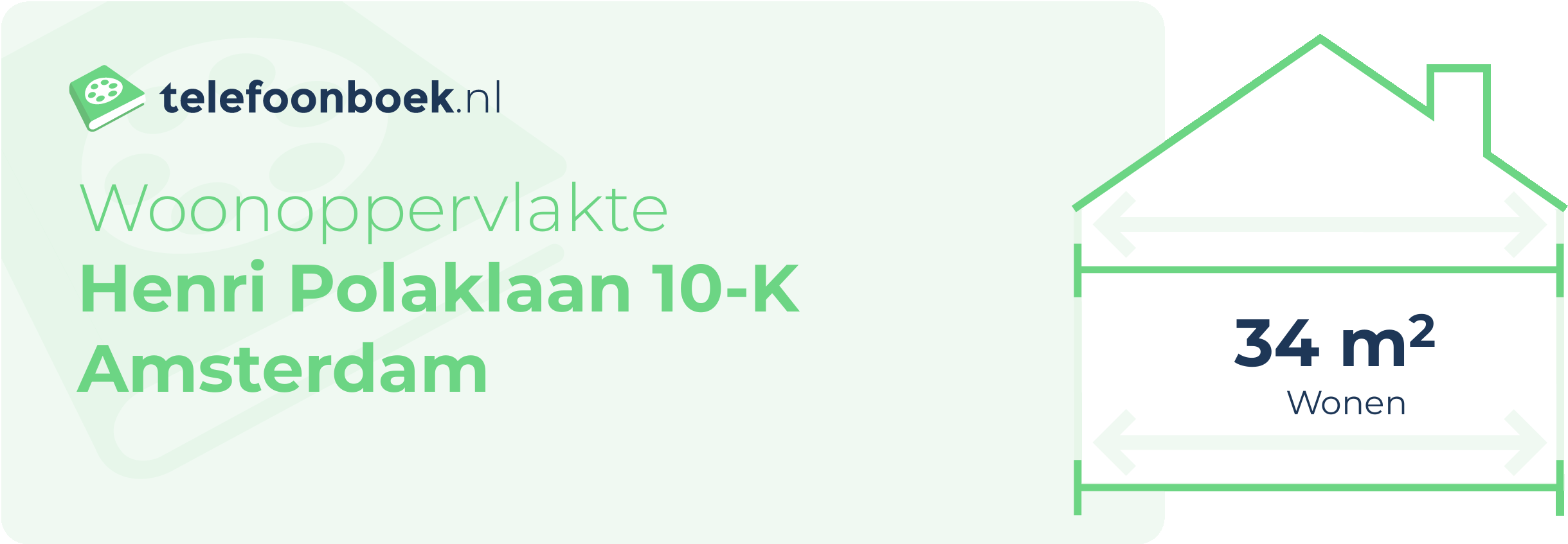 Woonoppervlakte Henri Polaklaan 10-K Amsterdam