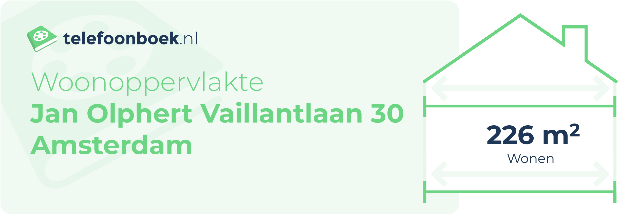 Woonoppervlakte Jan Olphert Vaillantlaan 30 Amsterdam