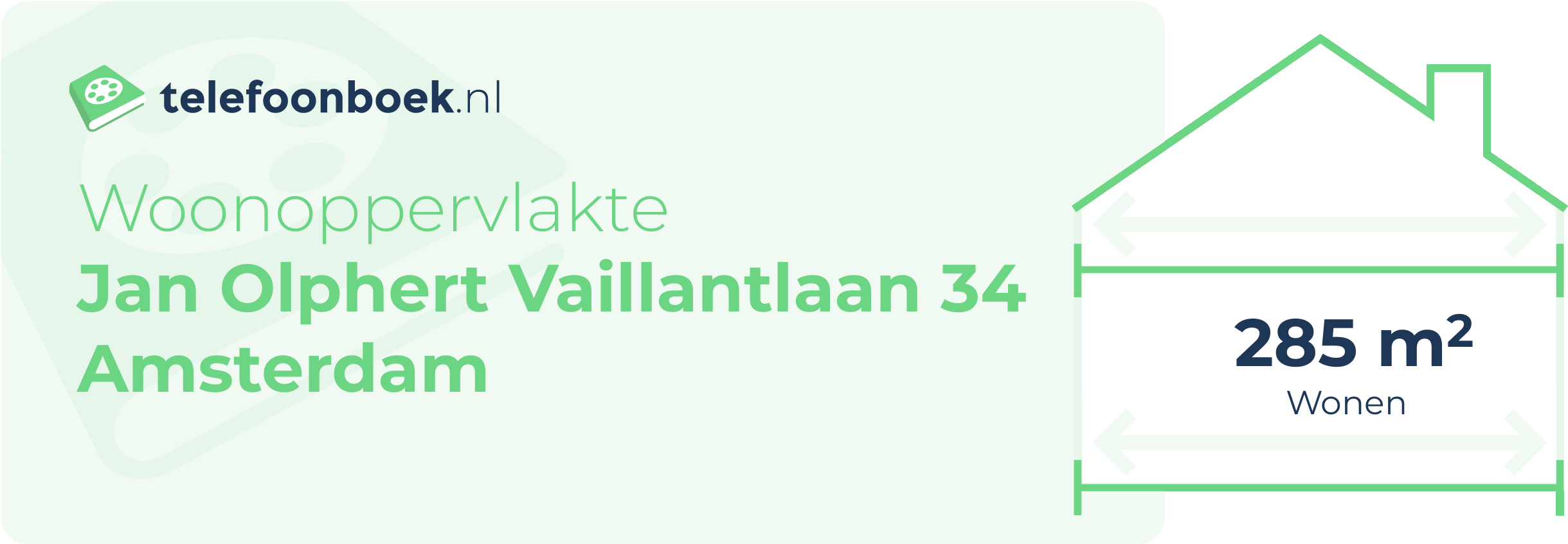 Woonoppervlakte Jan Olphert Vaillantlaan 34 Amsterdam