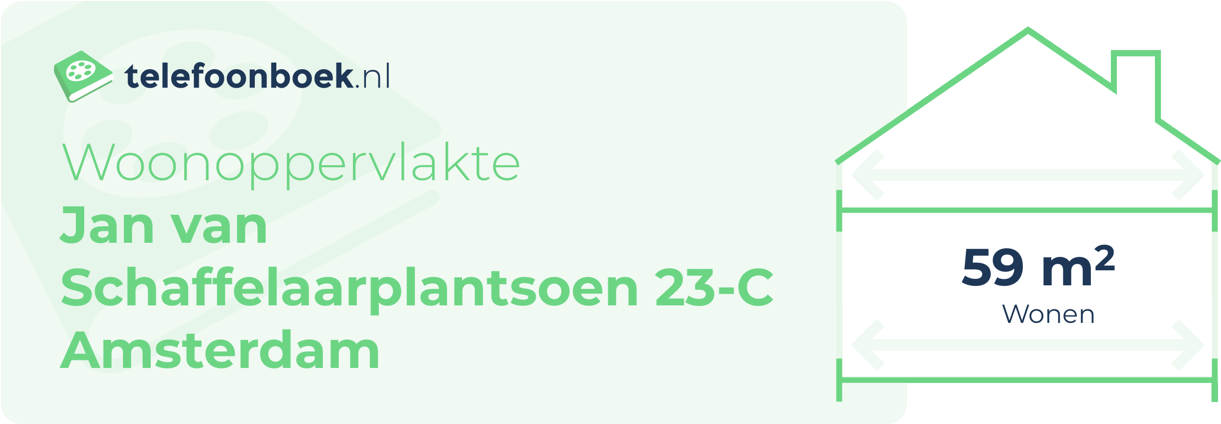 Woonoppervlakte Jan Van Schaffelaarplantsoen 23-C Amsterdam