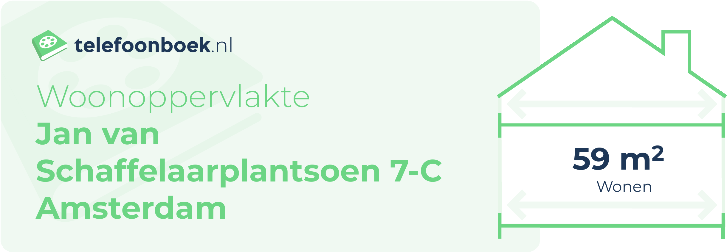 Woonoppervlakte Jan Van Schaffelaarplantsoen 7-C Amsterdam