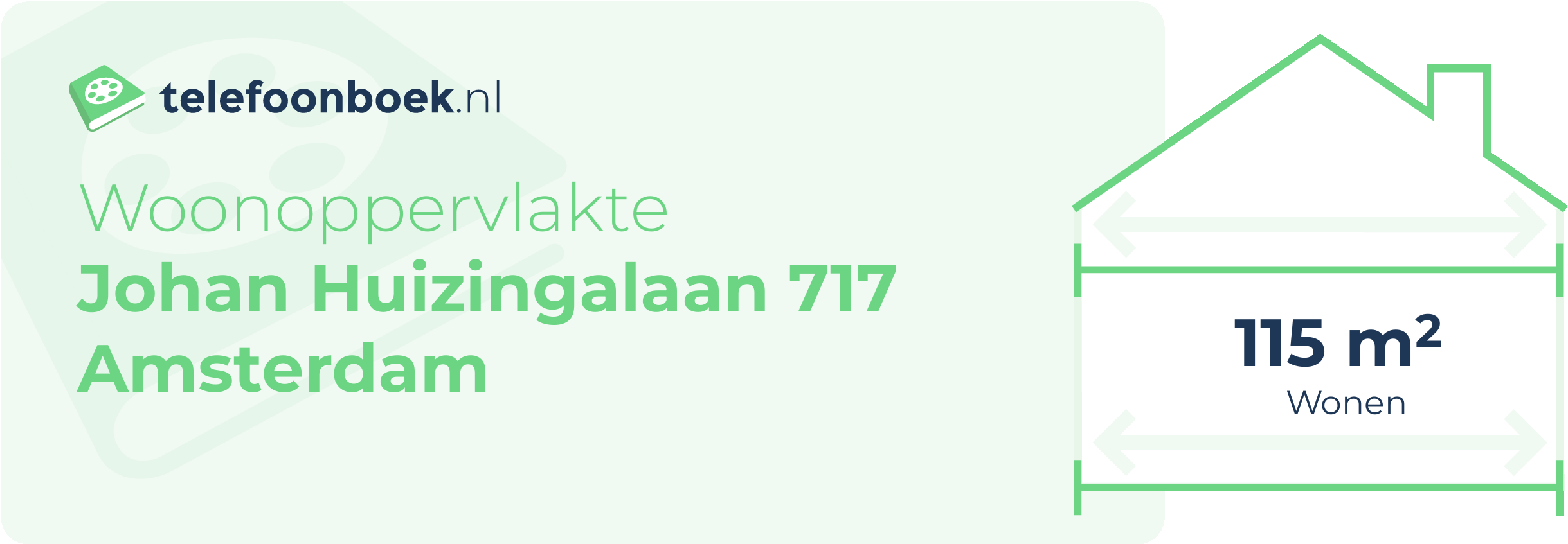 Woonoppervlakte Johan Huizingalaan 717 Amsterdam