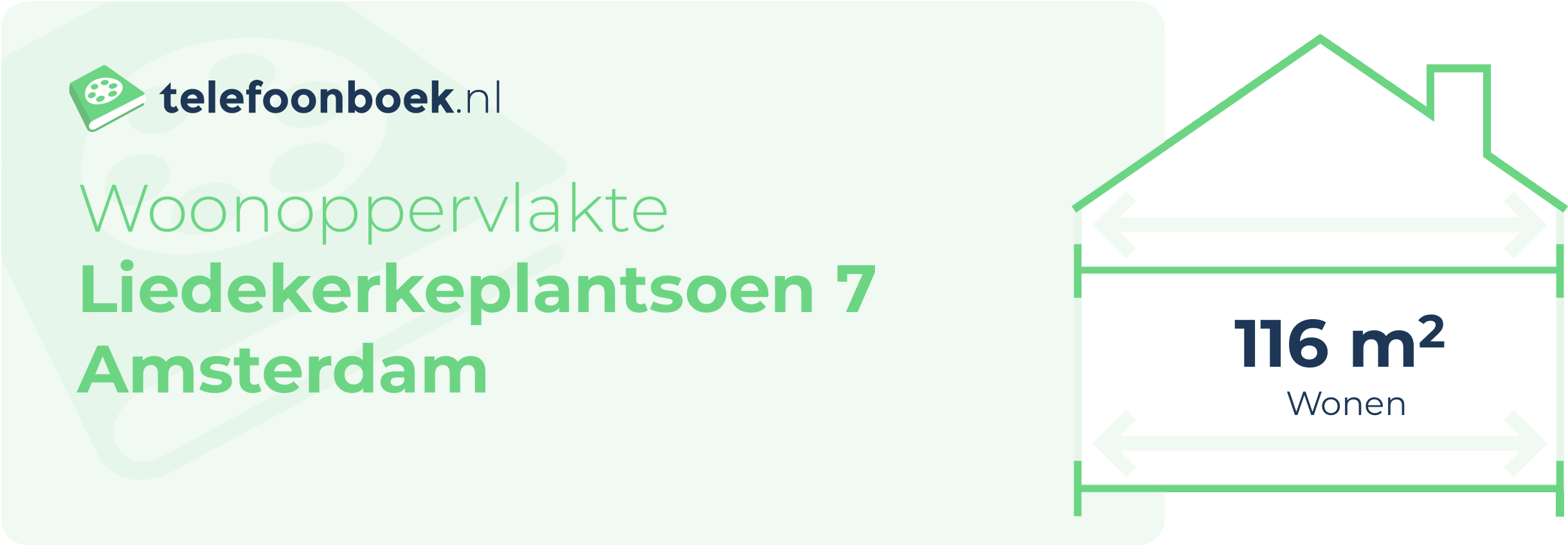 Woonoppervlakte Liedekerkeplantsoen 7 Amsterdam