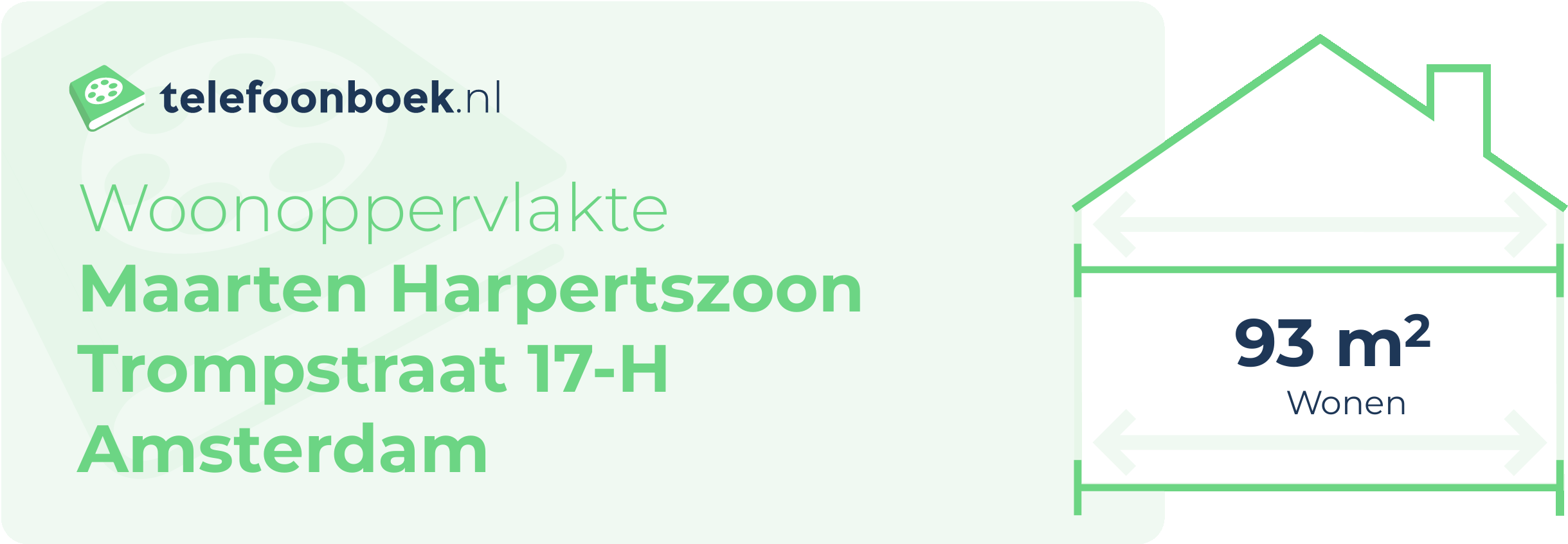 Woonoppervlakte Maarten Harpertszoon Trompstraat 17-H Amsterdam