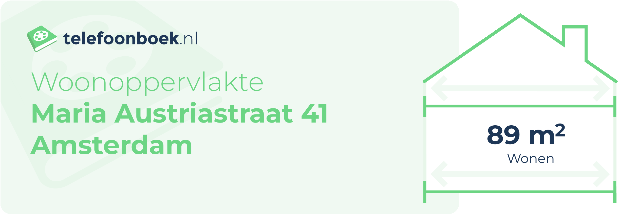 Woonoppervlakte Maria Austriastraat 41 Amsterdam