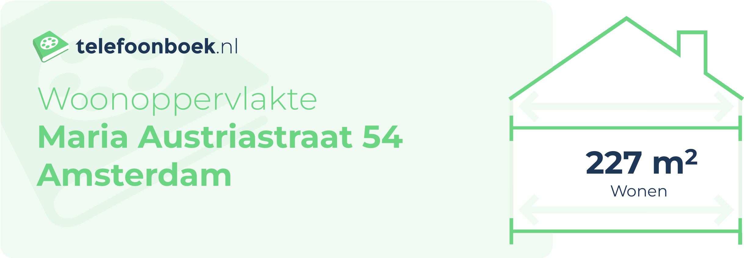 Woonoppervlakte Maria Austriastraat 54 Amsterdam