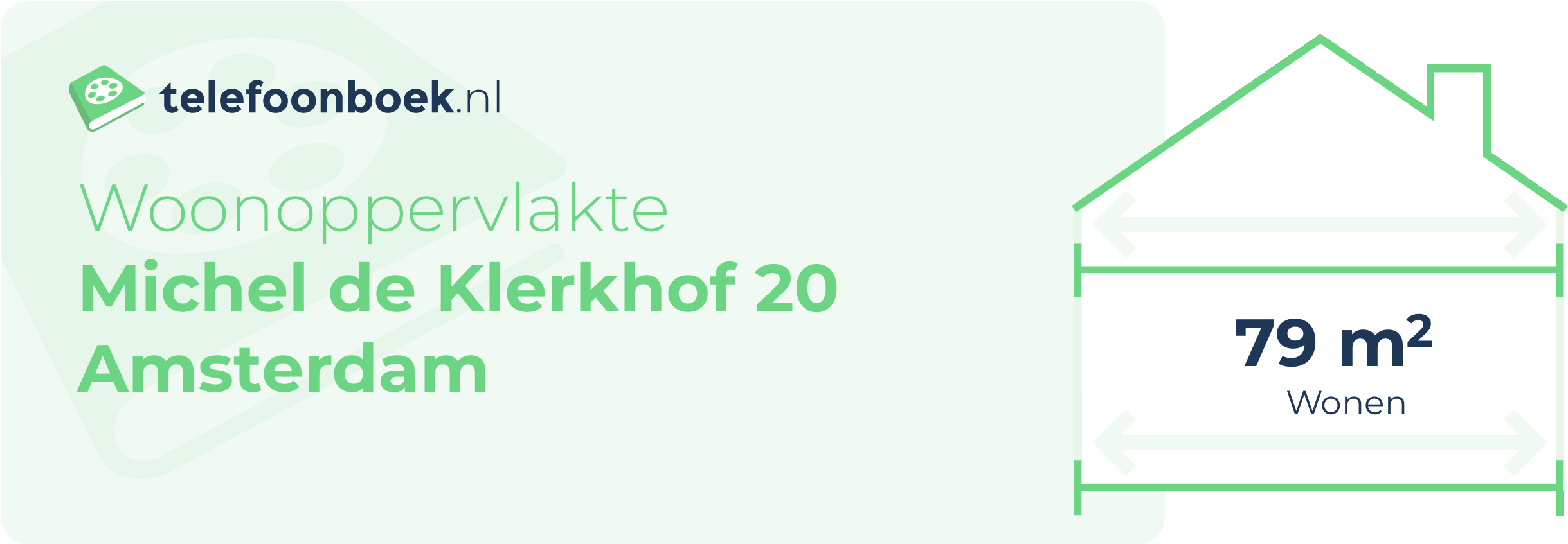 Woonoppervlakte Michel De Klerkhof 20 Amsterdam