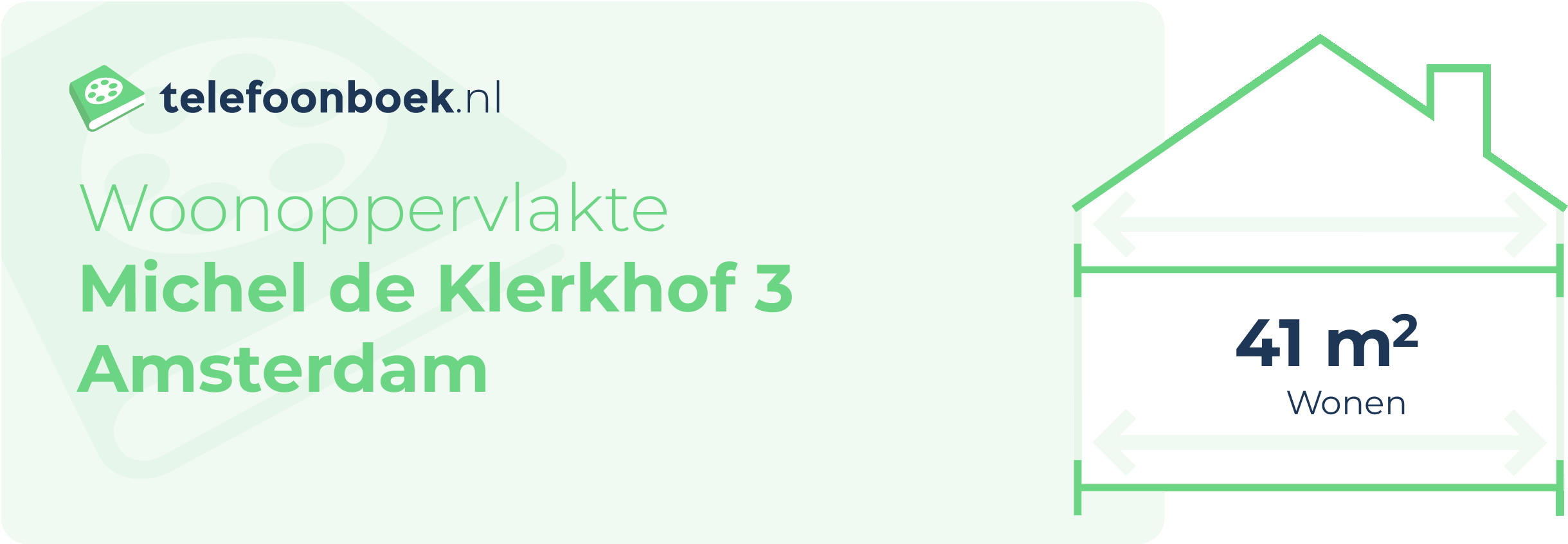 Woonoppervlakte Michel De Klerkhof 3 Amsterdam