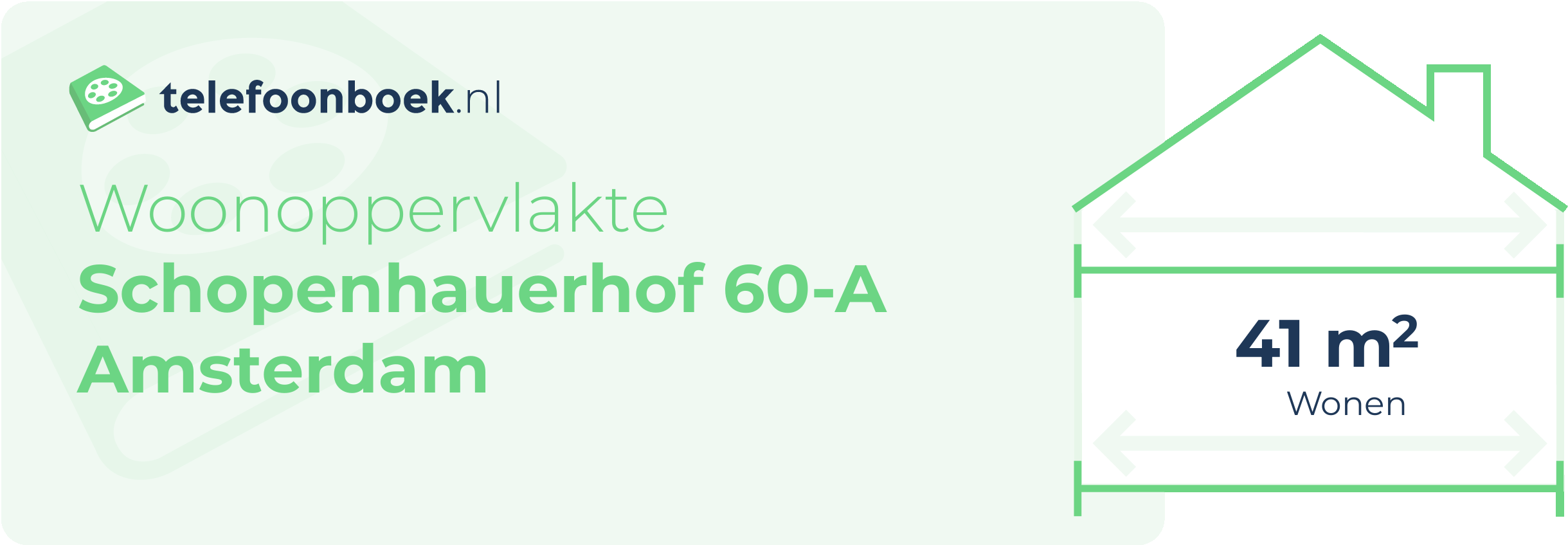 Woonoppervlakte Schopenhauerhof 60-A Amsterdam