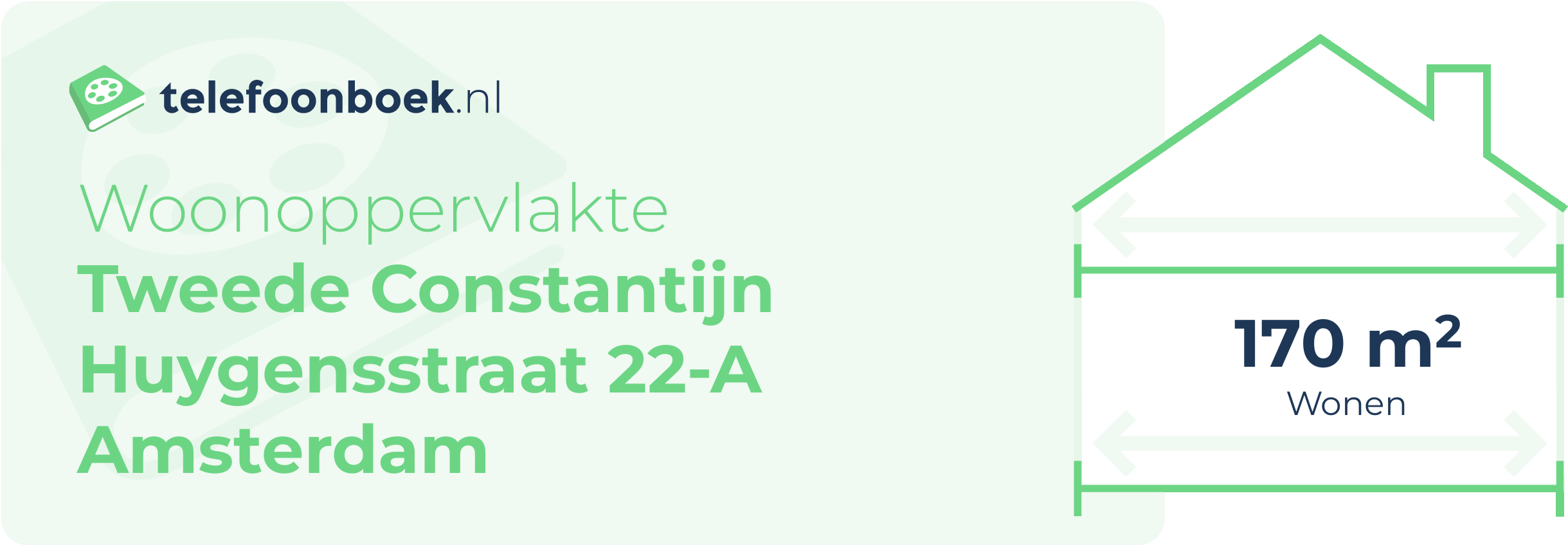 Woonoppervlakte Tweede Constantijn Huygensstraat 22-A Amsterdam