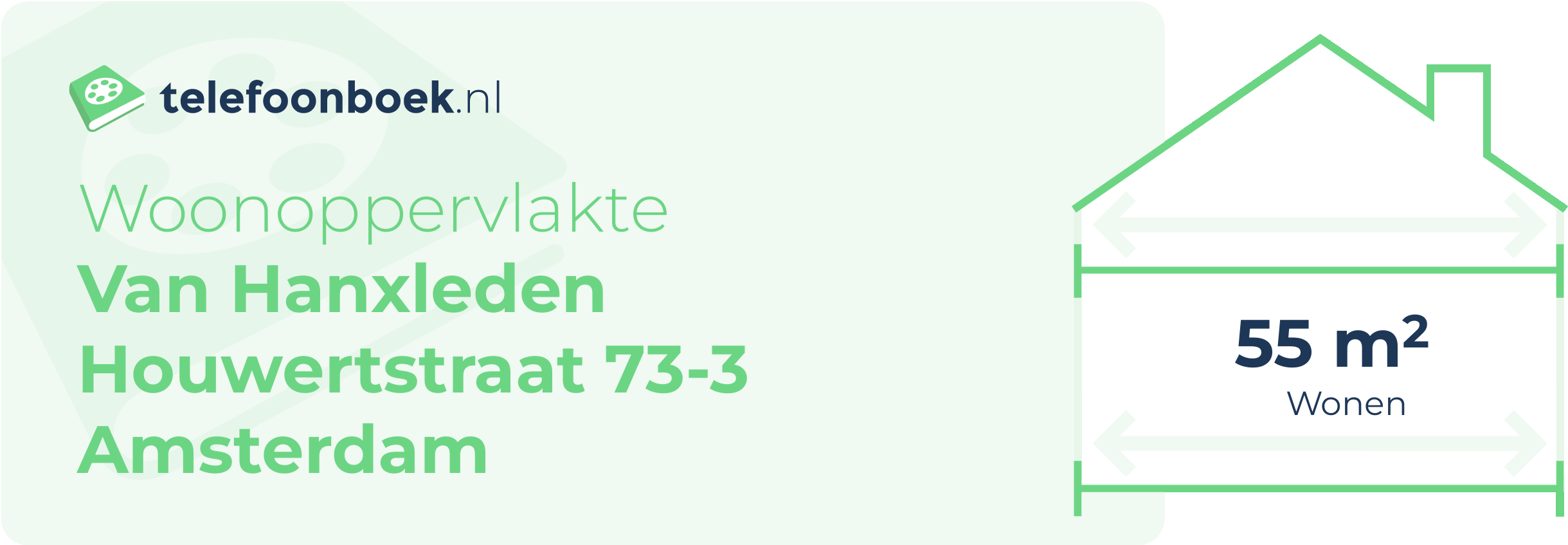 Woonoppervlakte Van Hanxleden Houwertstraat 73-3 Amsterdam