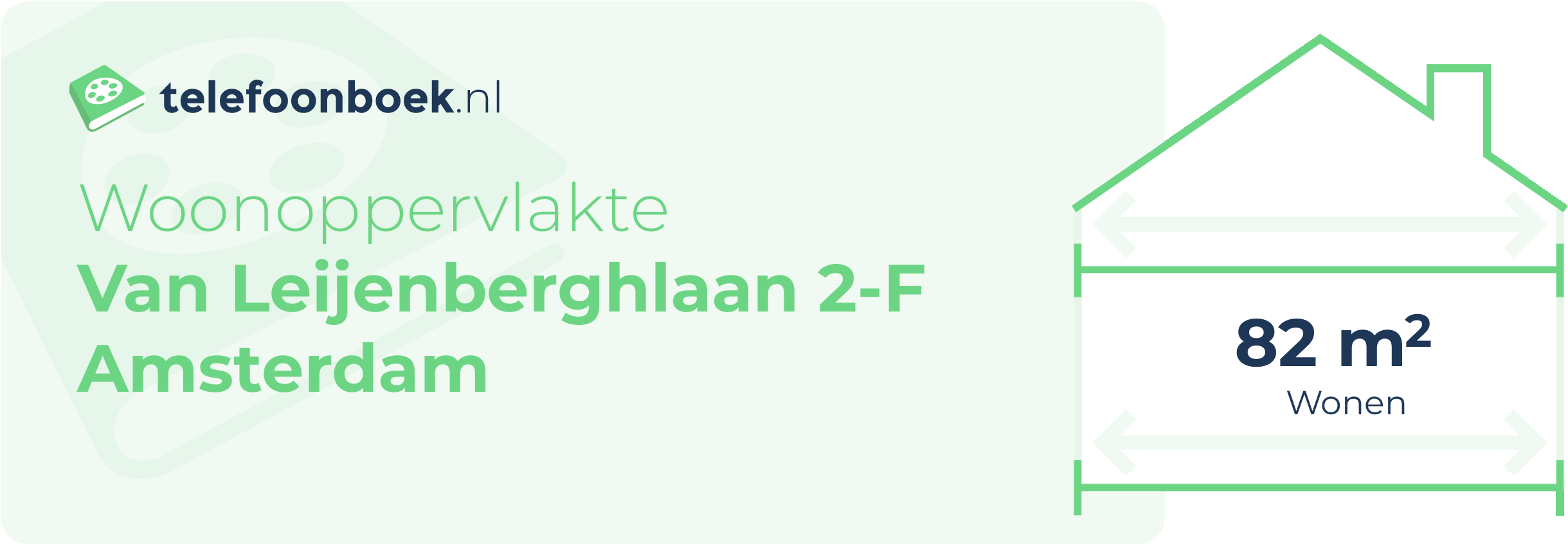 Woonoppervlakte Van Leijenberghlaan 2-F Amsterdam