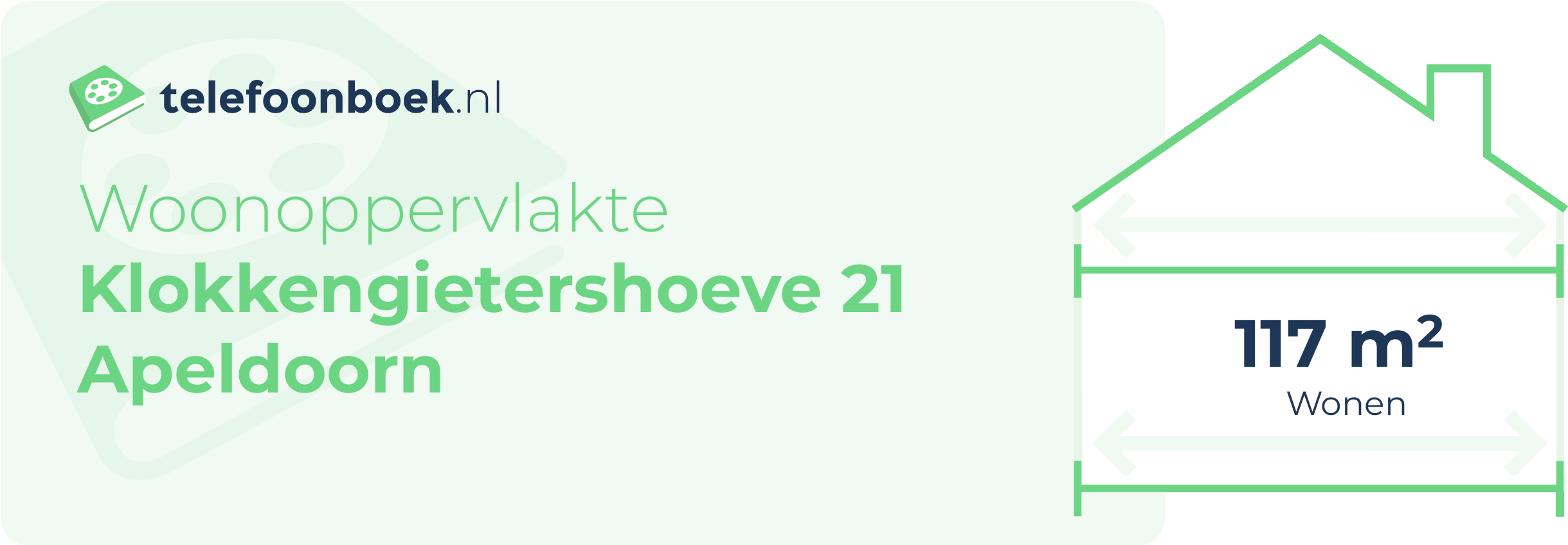 Woonoppervlakte Klokkengietershoeve 21 Apeldoorn