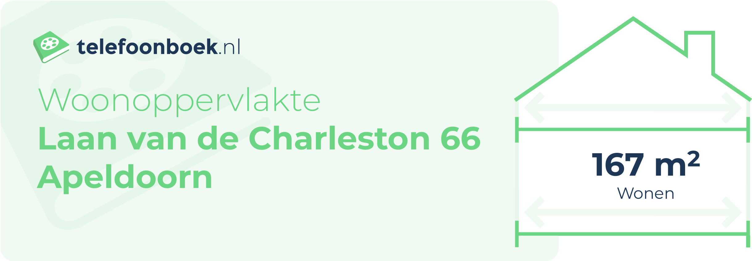 Woonoppervlakte Laan Van De Charleston 66 Apeldoorn