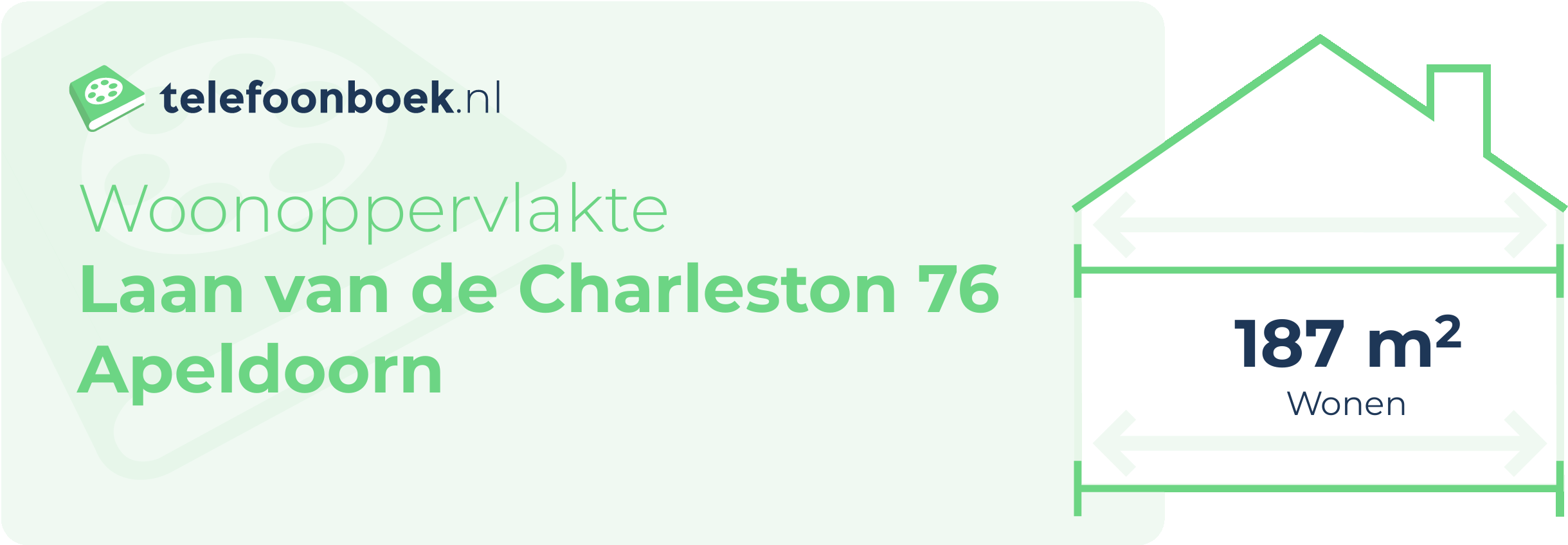 Woonoppervlakte Laan Van De Charleston 76 Apeldoorn