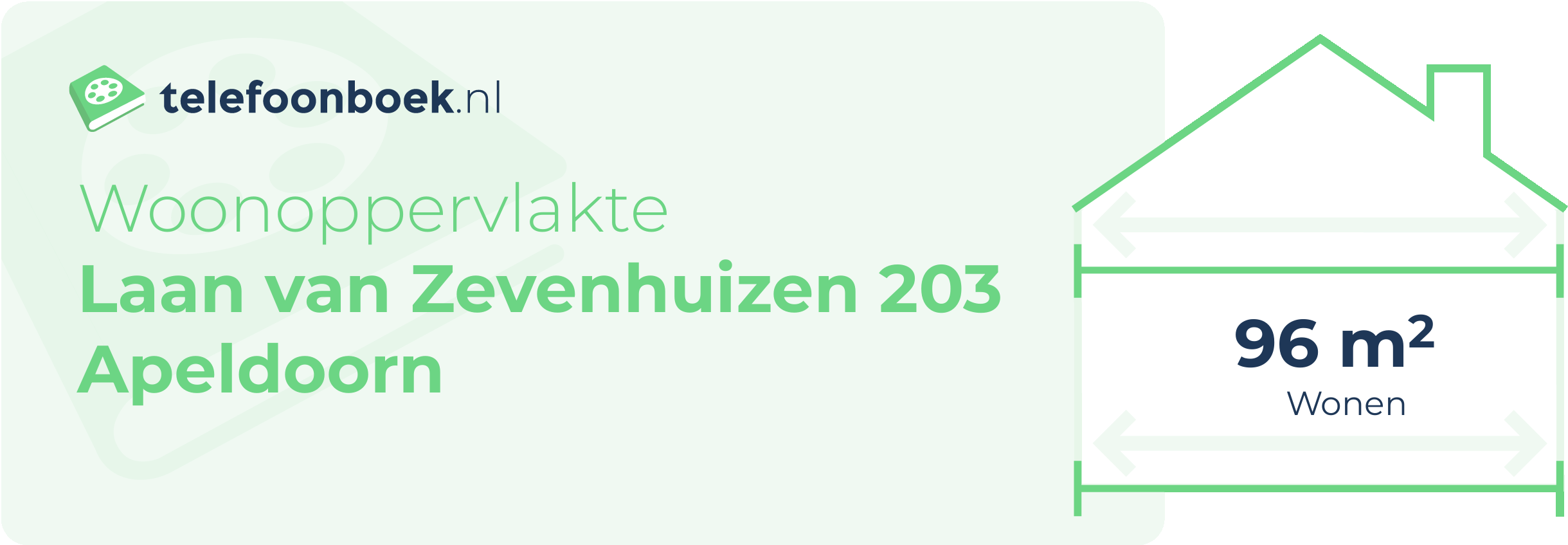 Woonoppervlakte Laan Van Zevenhuizen 203 Apeldoorn