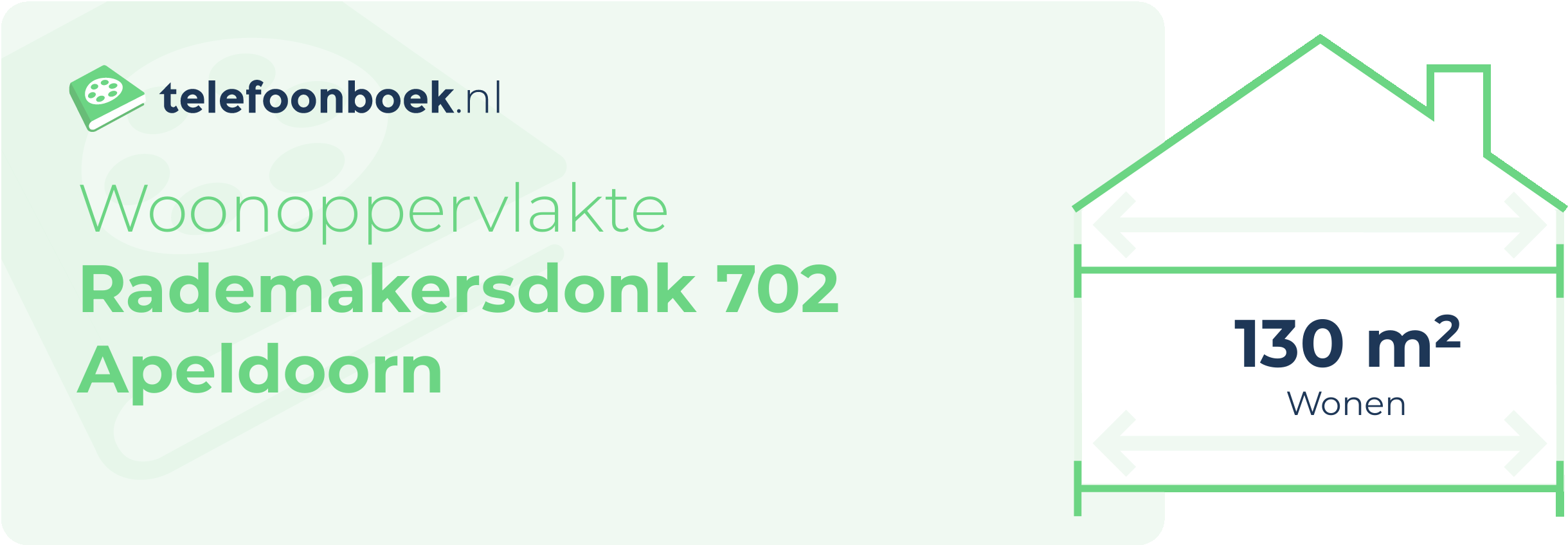 Woonoppervlakte Rademakersdonk 702 Apeldoorn