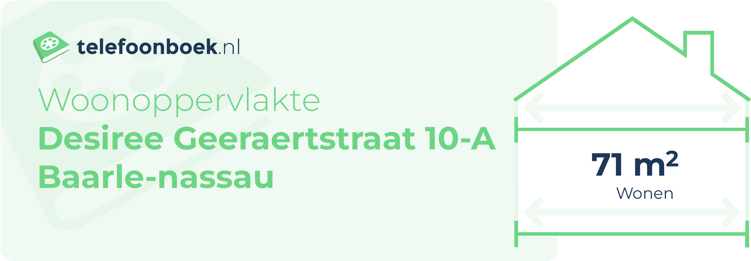 Woonoppervlakte Desiree Geeraertstraat 10-A Baarle-Nassau