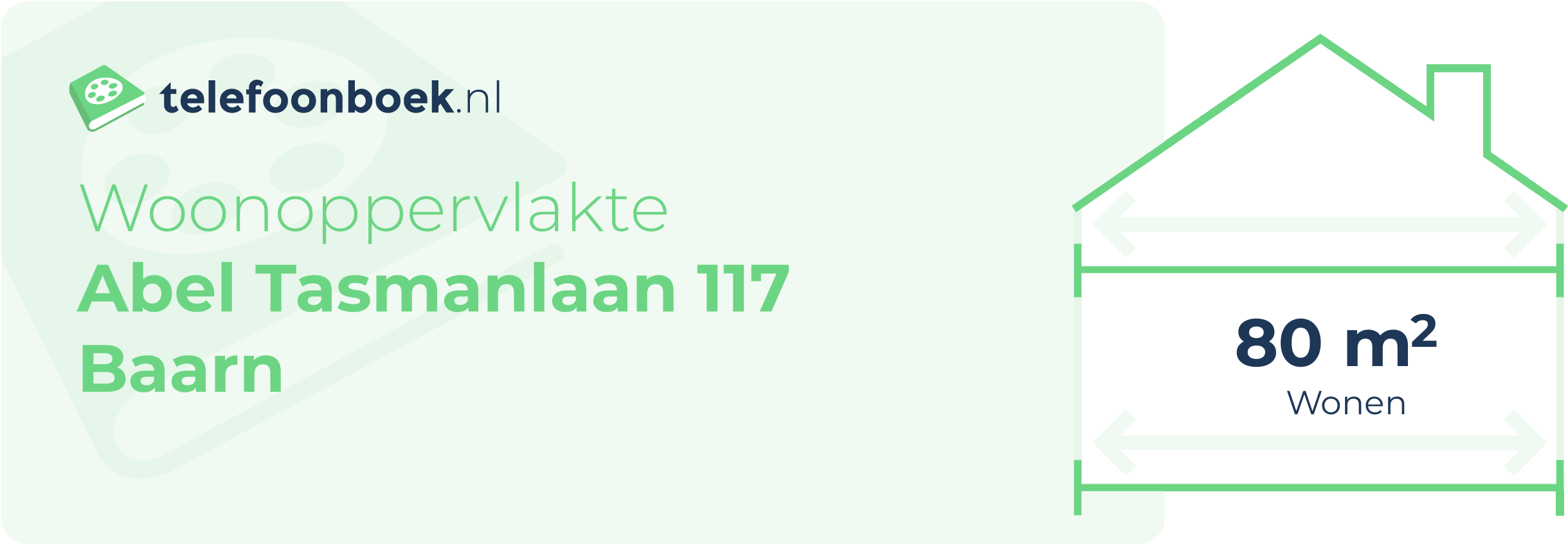 Woonoppervlakte Abel Tasmanlaan 117 Baarn