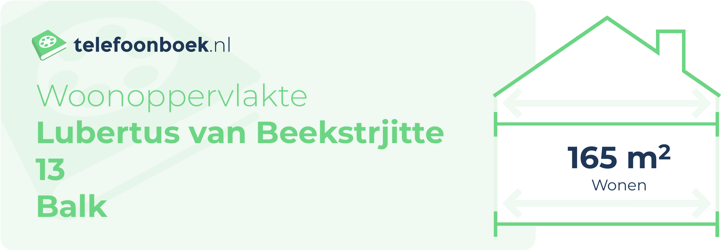 Woonoppervlakte Lubertus Van Beekstrjitte 13 Balk