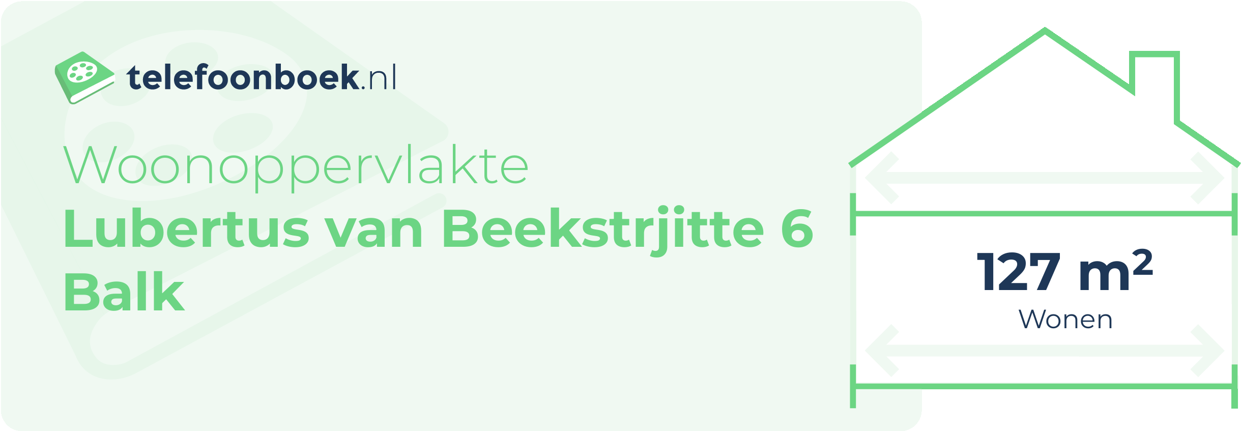 Woonoppervlakte Lubertus Van Beekstrjitte 6 Balk