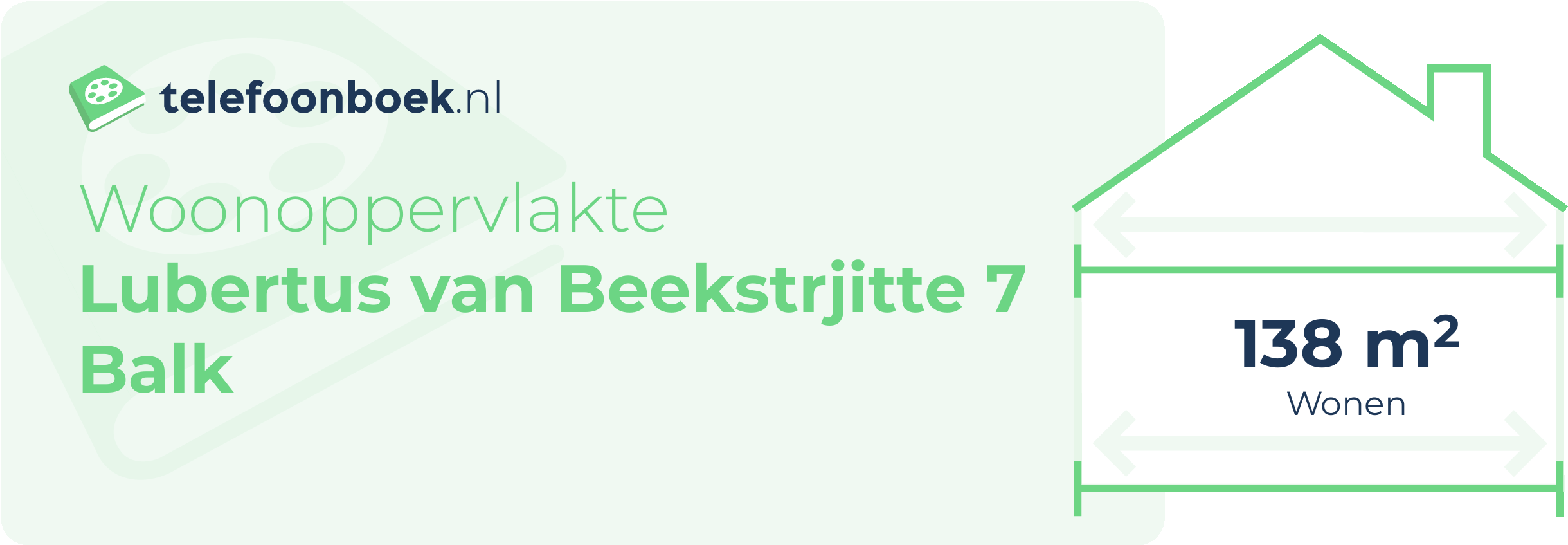 Woonoppervlakte Lubertus Van Beekstrjitte 7 Balk