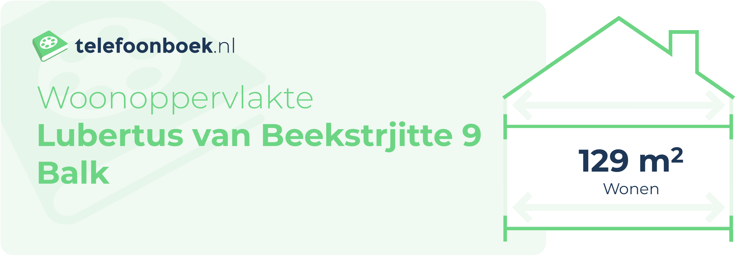 Woonoppervlakte Lubertus Van Beekstrjitte 9 Balk