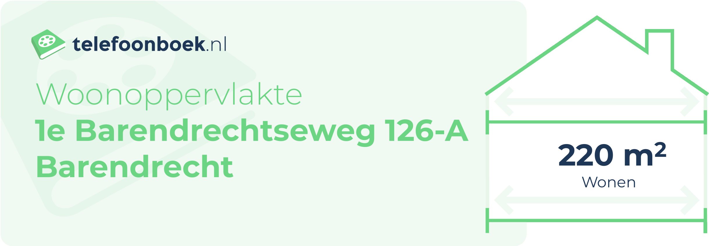 Woonoppervlakte 1e Barendrechtseweg 126-A Barendrecht