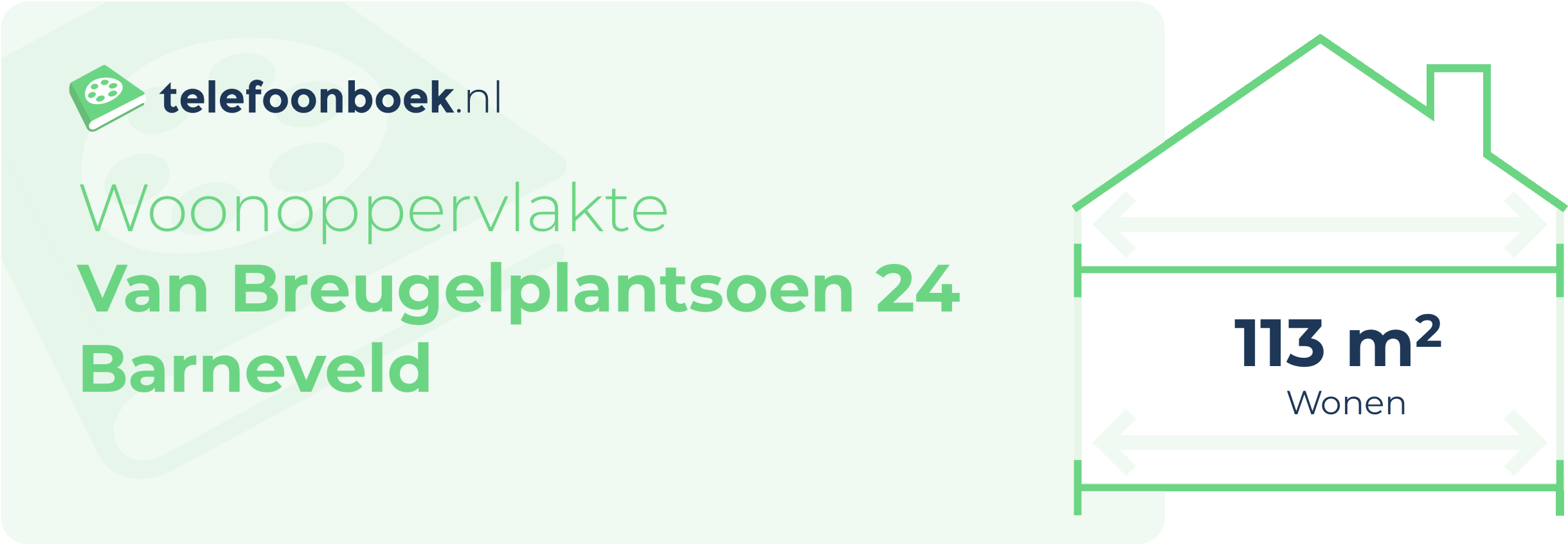 Woonoppervlakte Van Breugelplantsoen 24 Barneveld