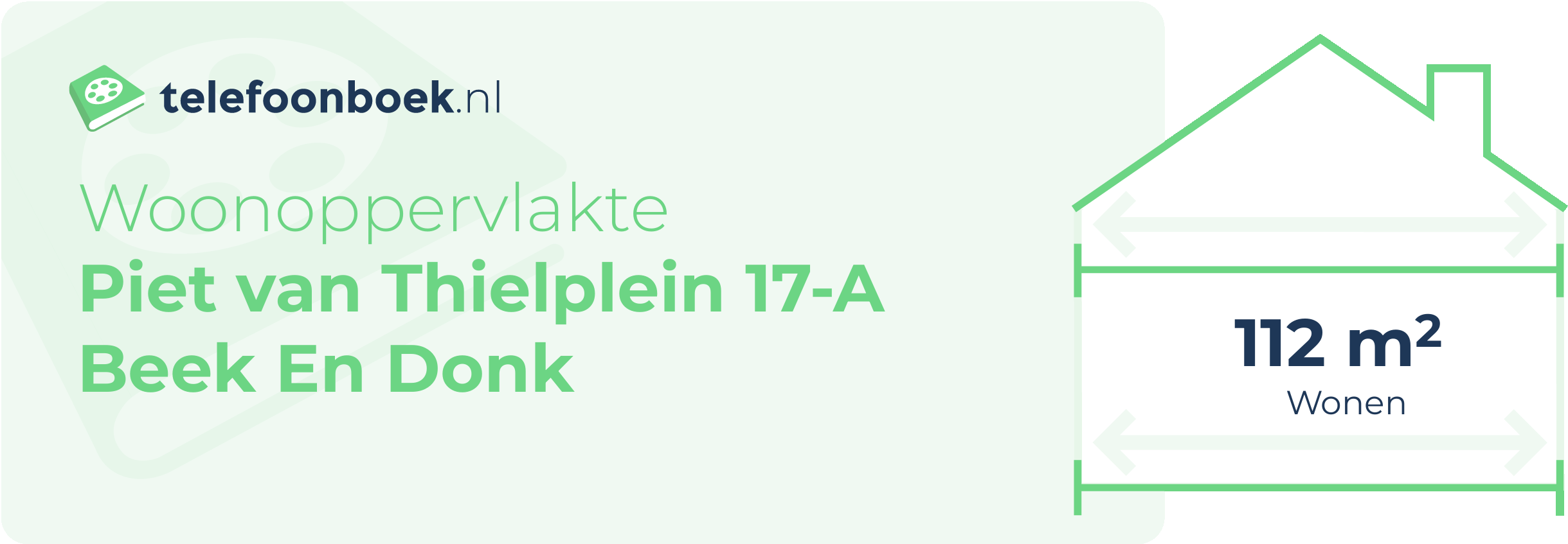 Woonoppervlakte Piet Van Thielplein 17-A Beek En Donk