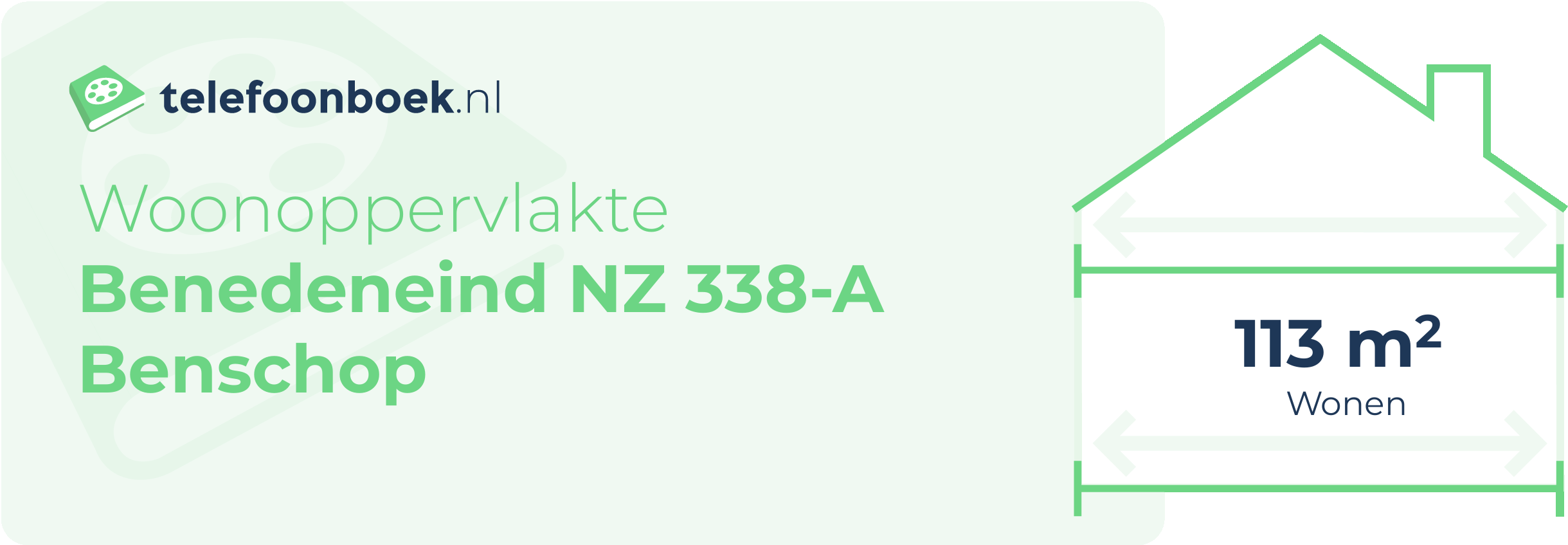 Woonoppervlakte Benedeneind NZ 338-A Benschop