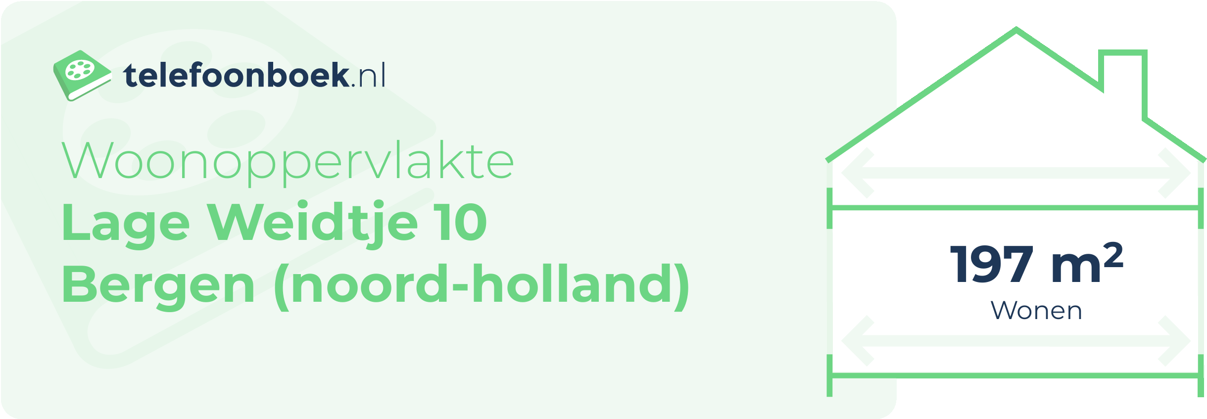 Woonoppervlakte Lage Weidtje 10 Bergen (Noord-Holland)