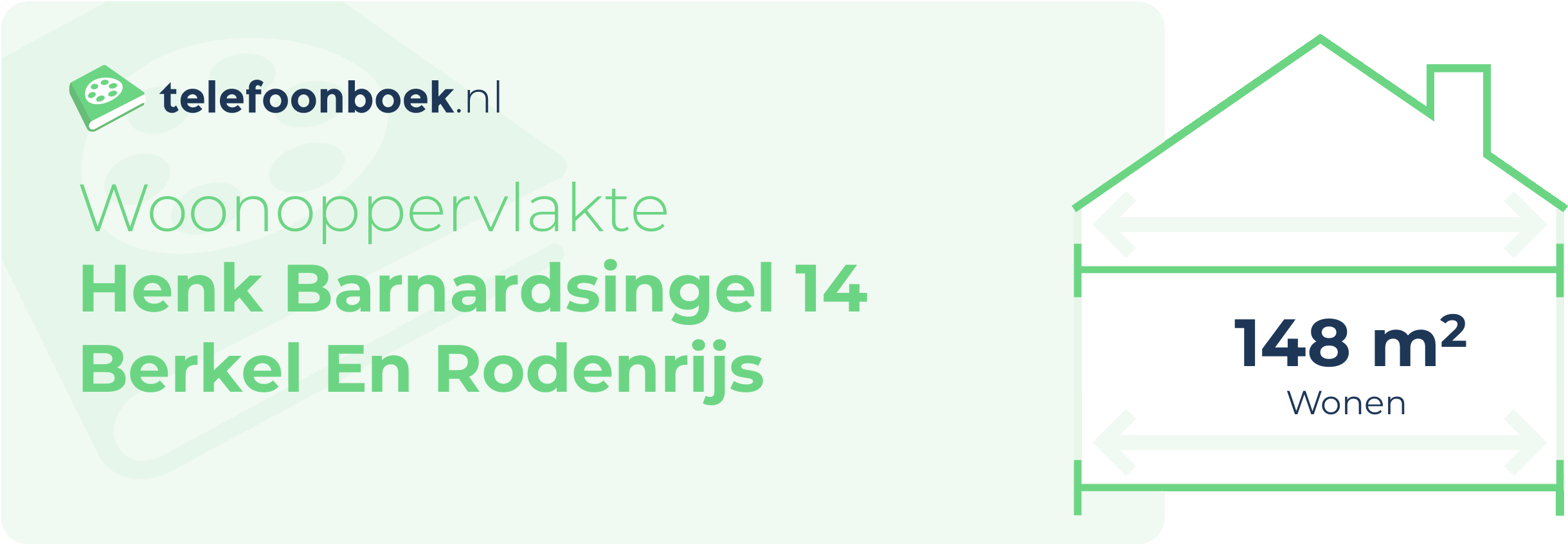 Woonoppervlakte Henk Barnardsingel 14 Berkel En Rodenrijs