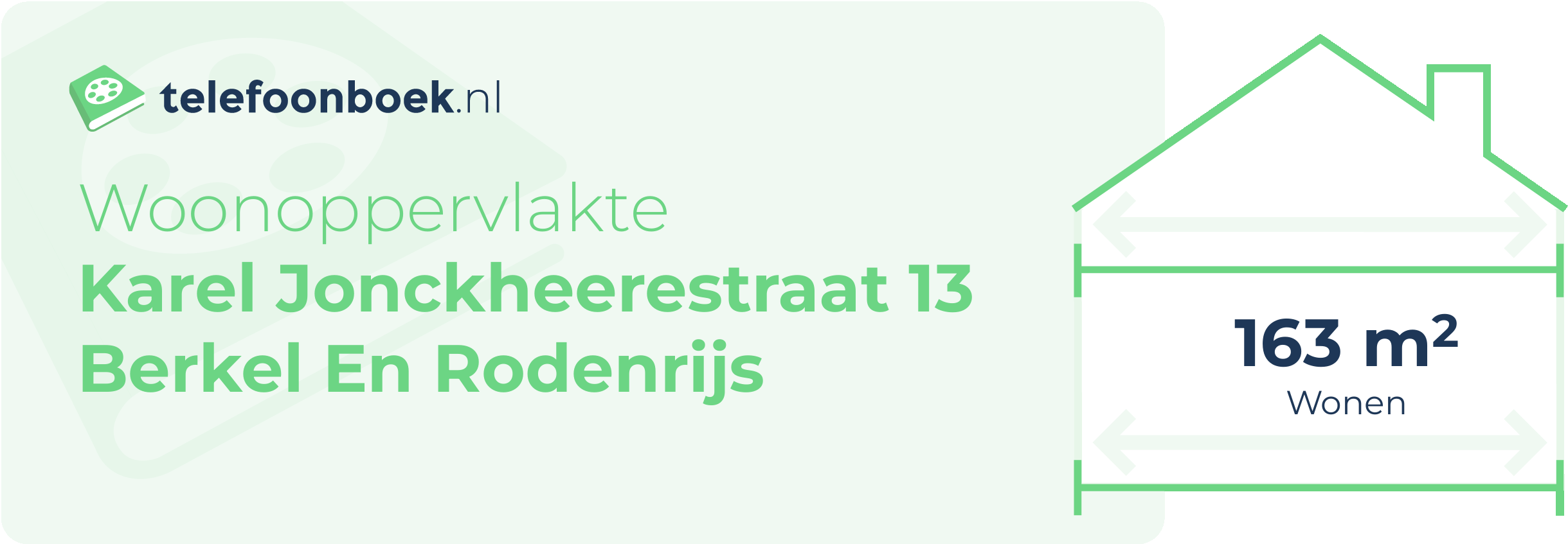 Woonoppervlakte Karel Jonckheerestraat 13 Berkel En Rodenrijs