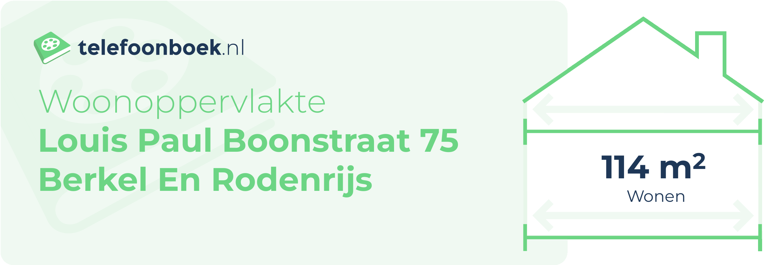 Woonoppervlakte Louis Paul Boonstraat 75 Berkel En Rodenrijs