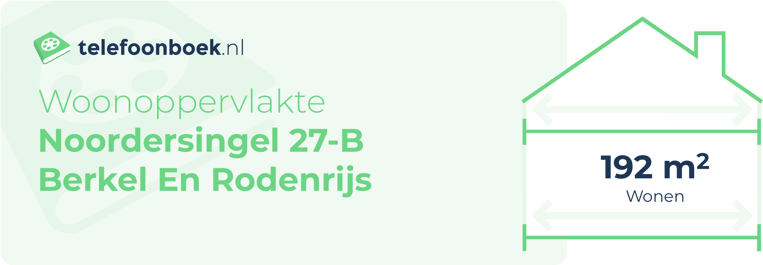 Woonoppervlakte Noordersingel 27-B Berkel En Rodenrijs