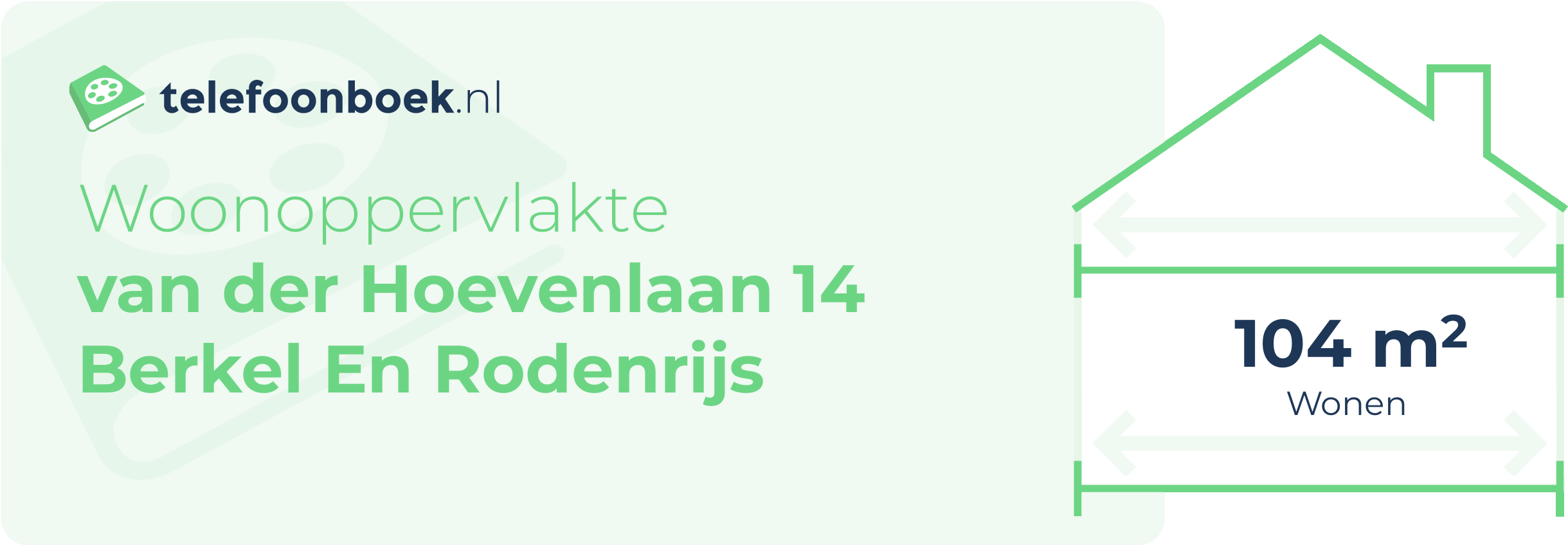 Woonoppervlakte Van Der Hoevenlaan 14 Berkel En Rodenrijs