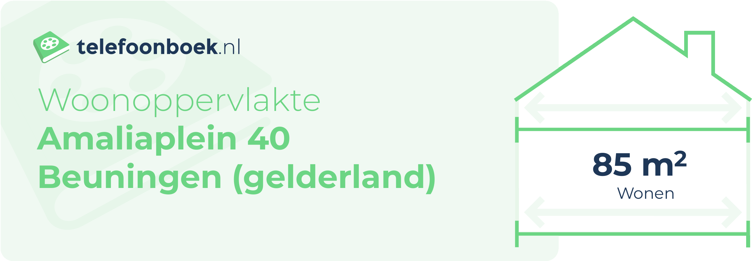 Woonoppervlakte Amaliaplein 40 Beuningen (Gelderland)