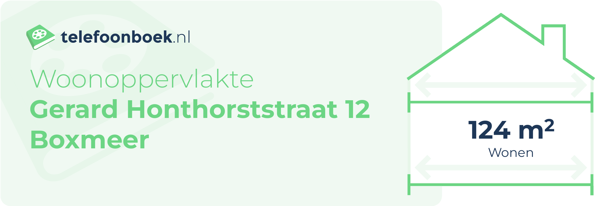 Woonoppervlakte Gerard Honthorststraat 12 Boxmeer