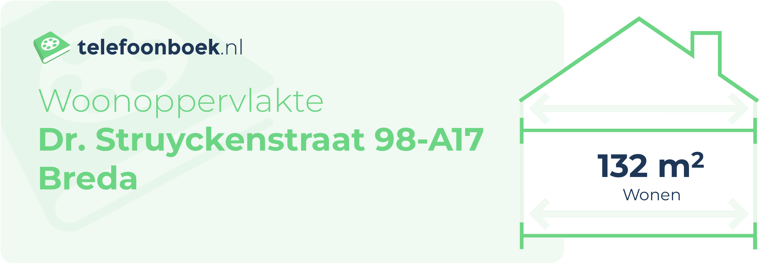 Woonoppervlakte Dr. Struyckenstraat 98-A17 Breda