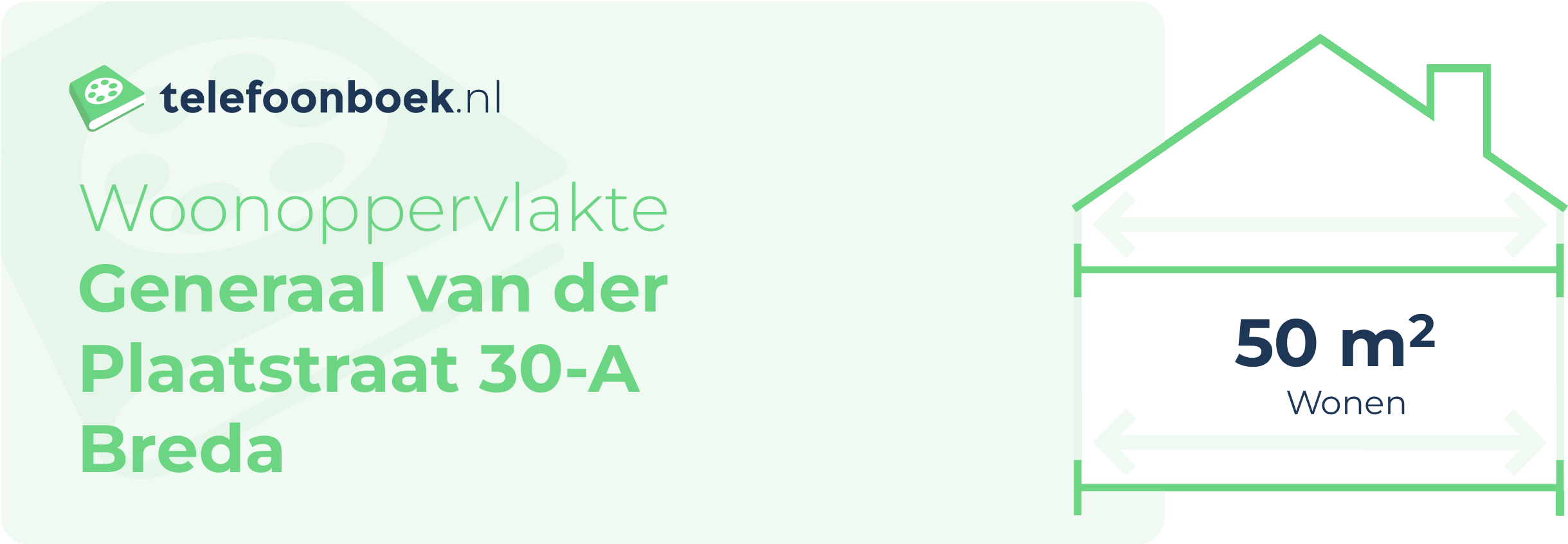 Woonoppervlakte Generaal Van Der Plaatstraat 30-A Breda