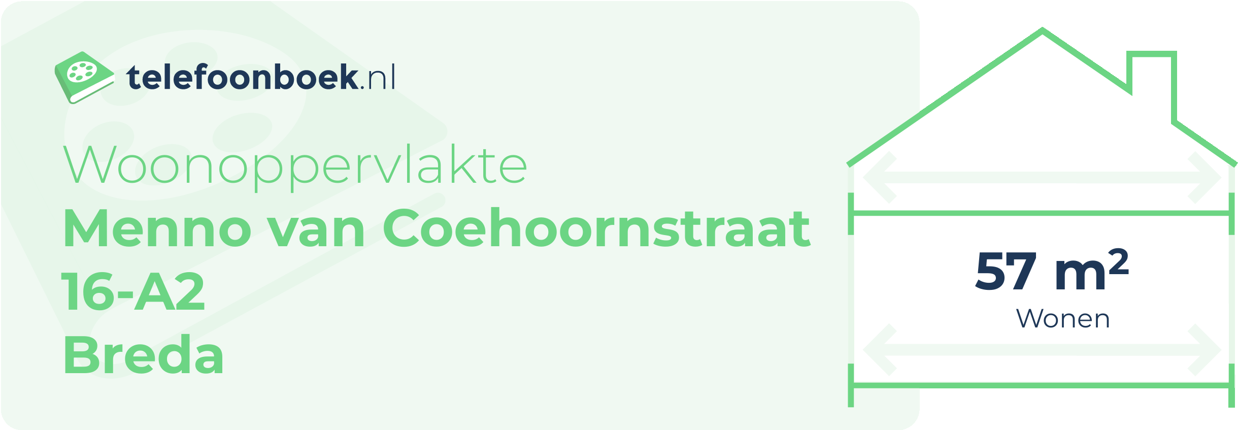 Woonoppervlakte Menno Van Coehoornstraat 16-A2 Breda