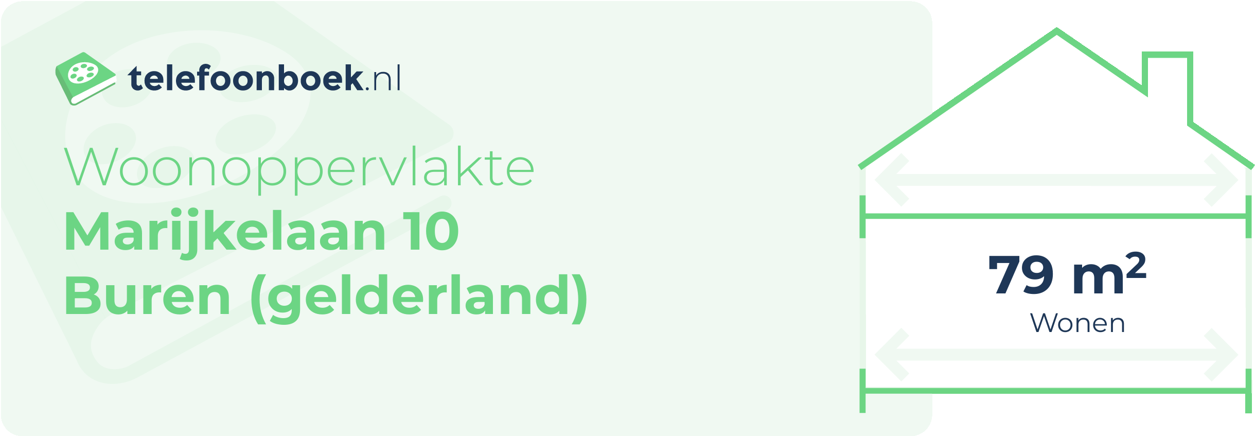 Woonoppervlakte Marijkelaan 10 Buren (Gelderland)