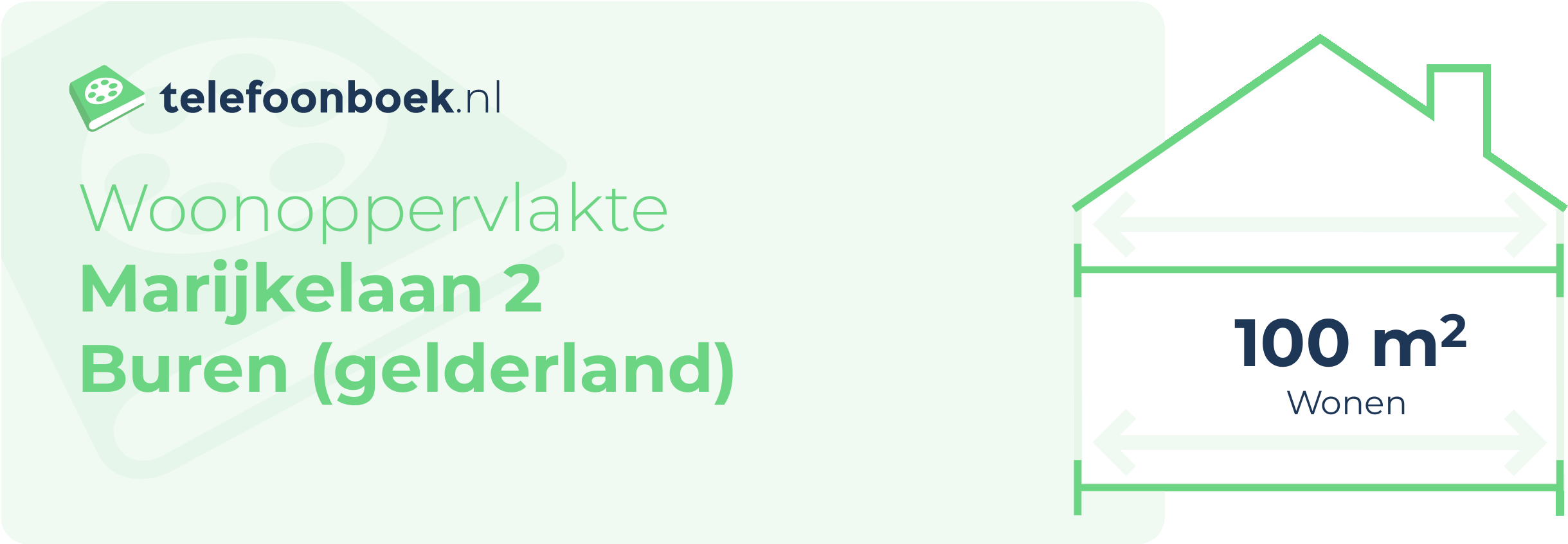 Woonoppervlakte Marijkelaan 2 Buren (Gelderland)